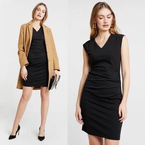 NWT Kaffe Black India V-Neck Dress